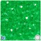 BeadTin Mint Transparent 10mm Faceted Round Plastic Craft Beads (225pcs)